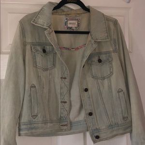 Light wash denim jacket